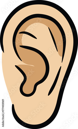 Ear - Vector Illustration