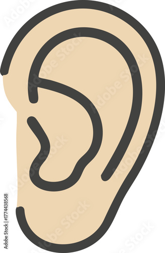 Ear - Vector Illustration