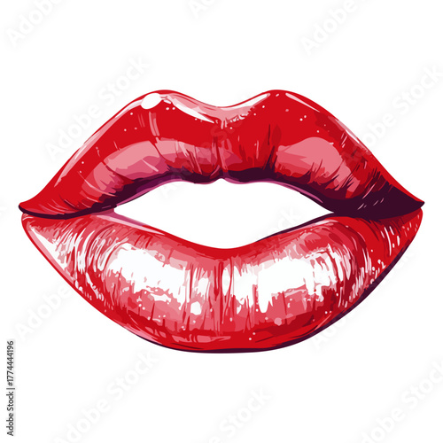 Valentine's Day, lips, festival, celebration, vector, transparent background