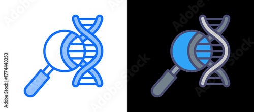 Genetic Testing multistyle icon