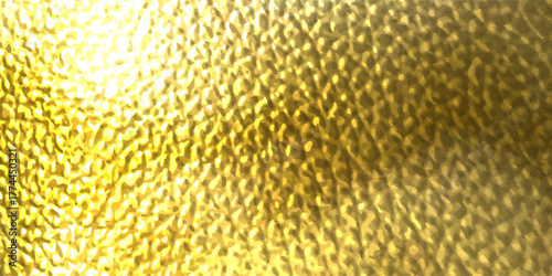 Vector gold foil texture background. Abstract gradient bright and shiny light reflection rough texture surface. Vector illustration for background, backdrop, web, wallpaper, print and design artwork.