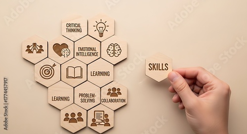 ​A neutral image representing the collective importance of various soft skills in personal and professional growth.