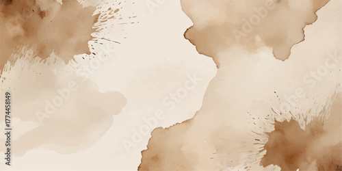 Vintage map paper with antique grunge texture and aged brown clouds