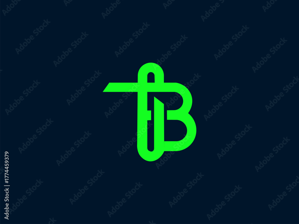 Obraz premium TB logo design icon logo template