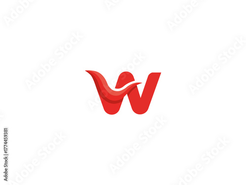 w  logo design icon vector logo design