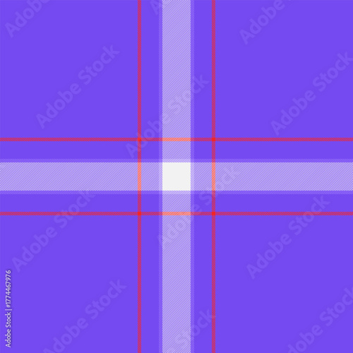 Part fabric vector seamless, website pattern tartan plaid. Us textile check background texture in indigo and white colors.