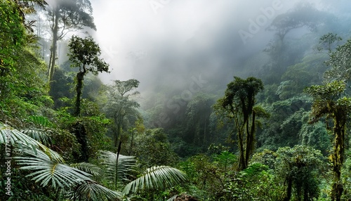 Misty Rainforest In Monteverde Cloud Forest Reserve