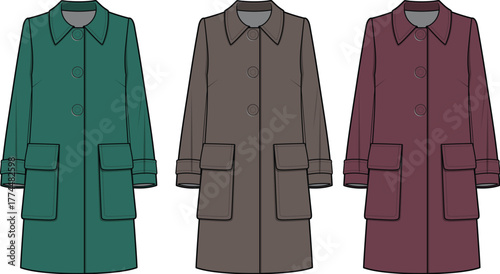 Elegant Coat Collection Fashionable Outerwear in Various Colors