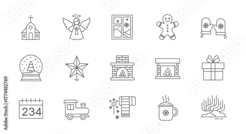 Holiday Cheer A Collection of Winter Icons