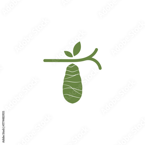 Cocoon logo vector illustration design template