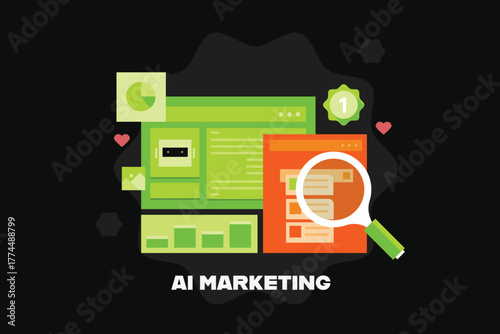 AI  marketing utilizes artificial intelligence to analyze marketing data, automate repetitive marketing tasks, and improve personalized user experiences.