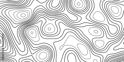 Topographic Background. Abstract wavy and curved lines background. Abstract geometric topographic contour map background Free Vector