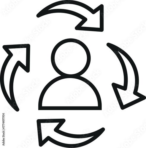 User Prediction icon vector set