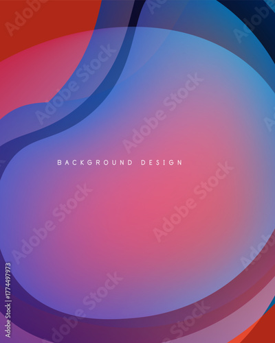 Abstract fluid shapes blend, creating vibrant gradient background. Colors transition smoothly, offering modern aesthetic.