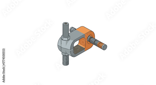 Isometric pipe clamp design for construction and industrial applications