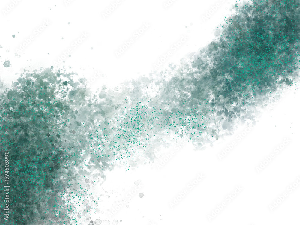 Fototapeta premium Abstract liquid watercolor background with dusty blush color. Turquoise marble alcohol ink image effect with abstract dark blue ink waves.