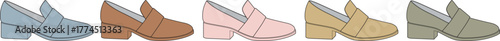 Stylish Footwear A Variety of Elegant High Heels in Pastel and Earthy Tones for Fashion and Style