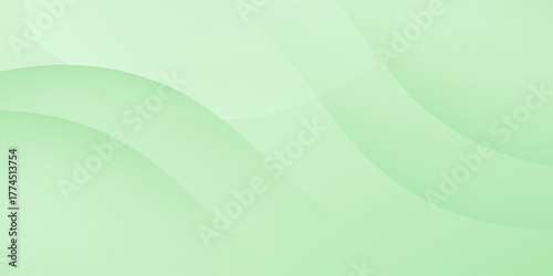 abstract green background with smooth, flowing curves and a light gradient effect. This minimalist design evokes a sense of calmness, freshness, and nature.