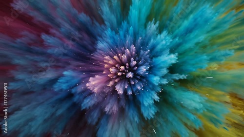 Colorful Explosion of Light and Motion Creates Stunning Visual Art Experience