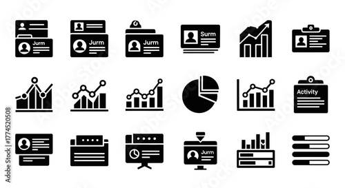 set of icons for business