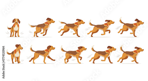 Dog Running Animation Sprite Sheet