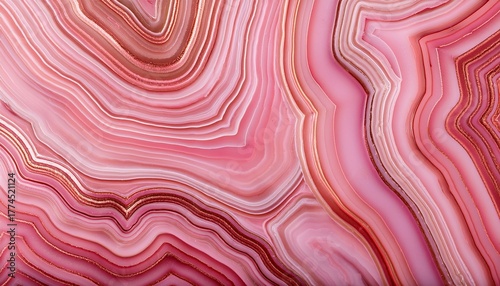 linear styles on a pink agate
