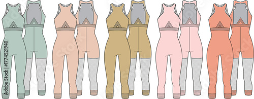 Fashion Forward Seamless Bodysuits for Active Lifestyles in Varied Color Palettes