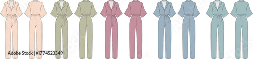 Elegant Jumpsuit Collection Versatile Fashion in Pastel Colors for Modern Women