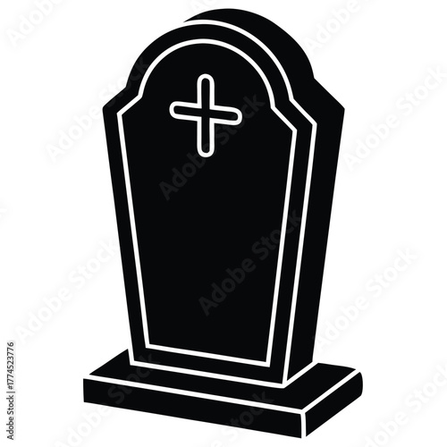 tombstone vector icon