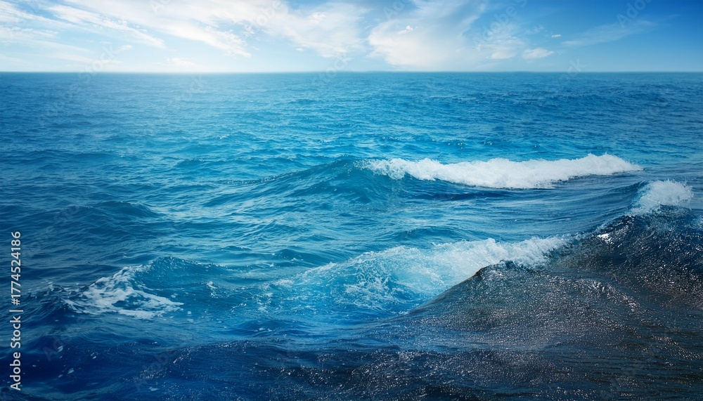 Fototapeta premium Light Blue Ocean Wallpaper