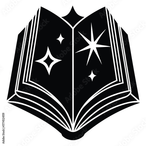 magic book vector icon