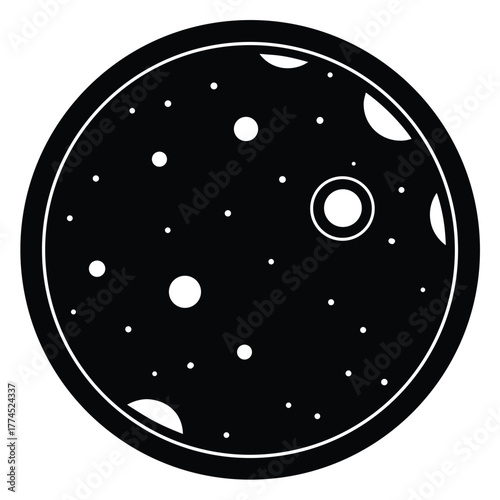 full moon vector icon