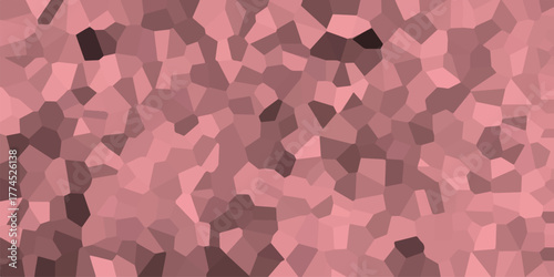 Abstract geometric mosaic pattern in soft shades of dusty rose and muted pink, featuring irregular polygons that create a textured, organic, and subtly patterned background for decorative and