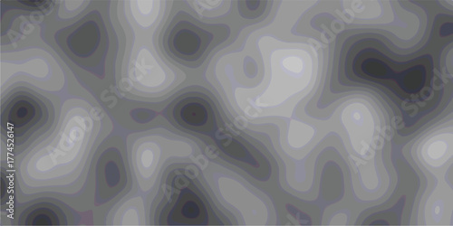 Abstract grayscale topographic or contour map style background with smooth, flowing, rounded shapes and varying shades of gray creating a soft, organic, and layered visual effect