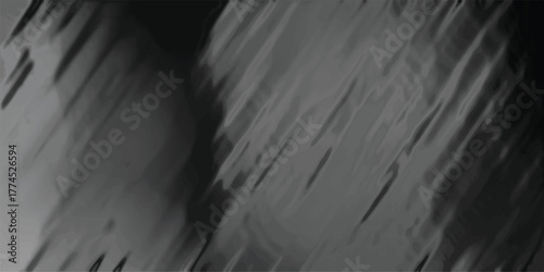 Moody abstract grayscale background with dark, blurred diagonal brushstrokes and smudges creating a sense of depth and texture ideal for atmospheric design elements and artistic compositions