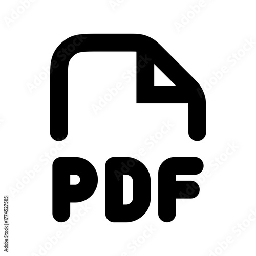 PDF file icon vector 