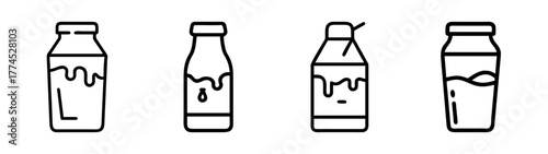 Scalable vector illustration of delicious chocolate milk