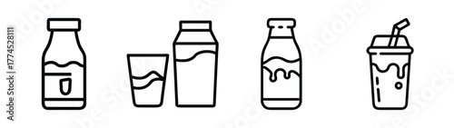 Vector chocolate milk illustration for delicious beverage graphics
