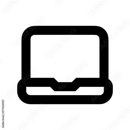 Laptop icon vector UI
