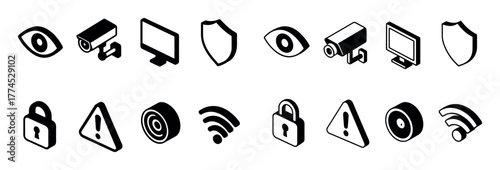 Office Surveillance Icons