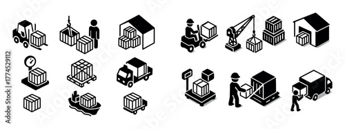 Dry Cargo Icons