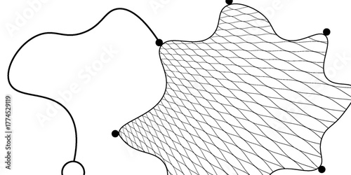 Fish net, isolated fishnet of vector fishery, fishing sport and fisherman item. Sea fish and ocean seafood catch trap of fishing rope or line mesh grid.