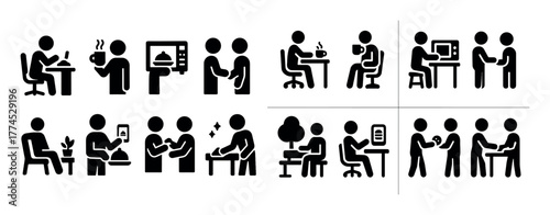 Workplace Eating Icons