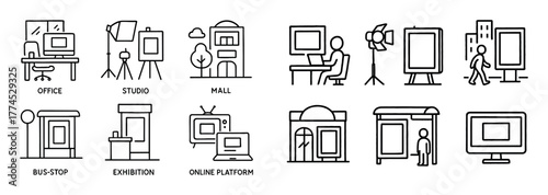 Advertising Icons Grid