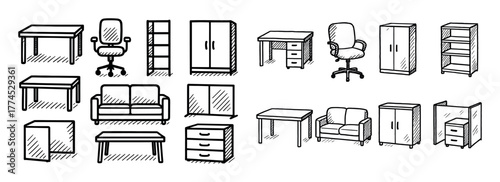 Office Furniture Icons