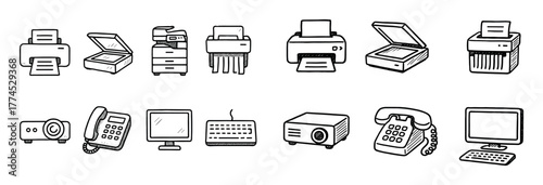 Office Equipment Icons