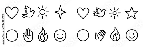 Comforting Icons Grid