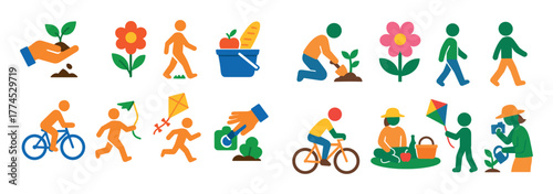 Spring Activities Icons