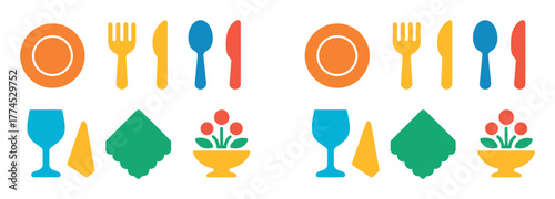 Table Setting Icons