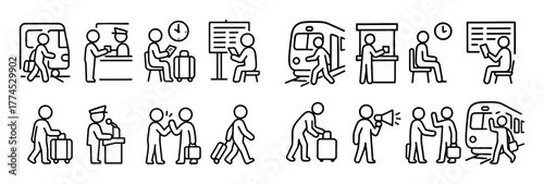 Railway Station Icons
